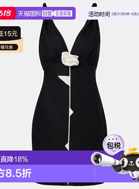 1h可退 香港直邮FARM RIO 女士 花朵装饰亚麻混纺迷你连衣裙吊带