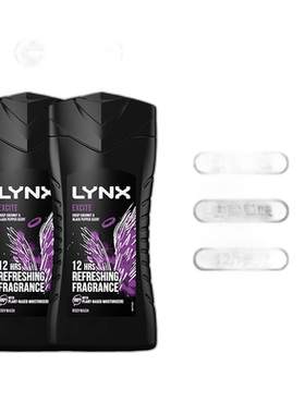 英国LYNX凌仕男士沐浴露持久留香保湿去异味225ml*2正品