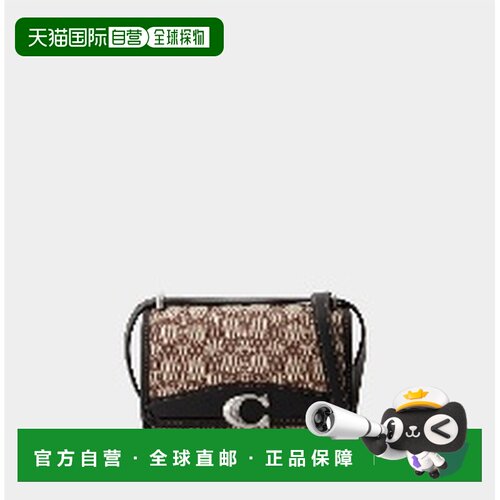 香港直邮COACH 女士斜挎包 CD726LHUW7 AW2023 黑色 徽标提花单肩