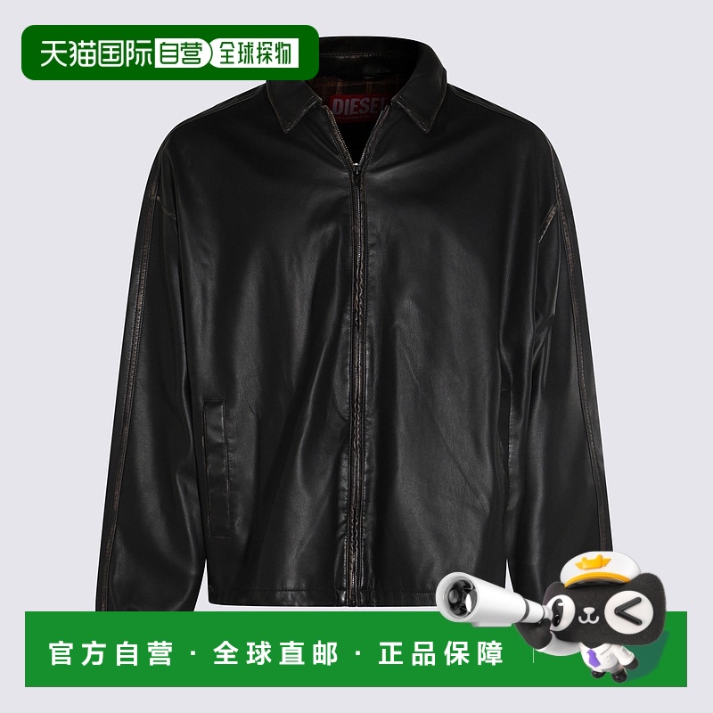 1h可退 欧洲直邮diesel 女士 外套长袖皮衣夹克休闲时尚保暖上衣