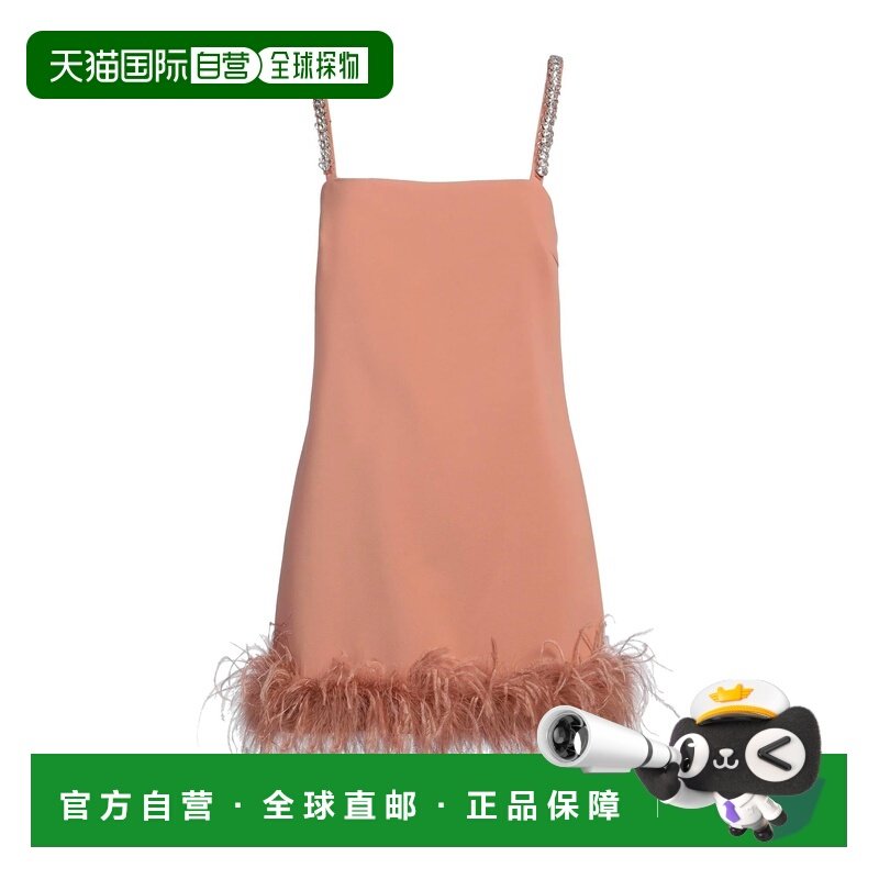 1h可退 香港直邮Pinko 品高 女士 短款连衣裙 brown棕色 舒适时尚,女装/女士精品,连衣裙,淘宝优惠券,粉丝福利购,淘宝优惠卷