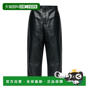 香港直邮Jil J07227直筒裤 Sander J22KA0332 腰带环皮裤 1h可退