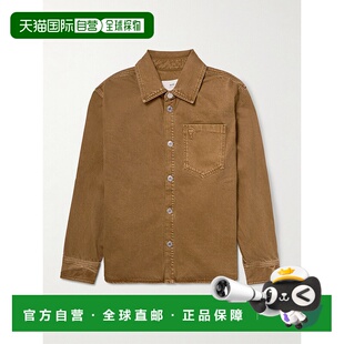 男士 Paris Logo刺绣牛仔衬衫 式 UJK788D 香港直邮1h可退 衬衫 Ami