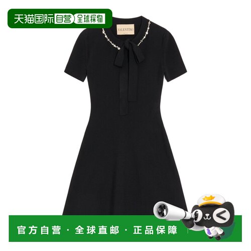 1h可退 香港直邮VALENTINO 女士连衣裙 BKD15YAC50NO AW2026 黑色