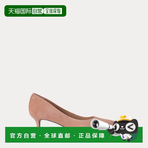 自营欧洲直邮Ralph Lauren拉夫劳伦 Adrienne女士蔷薇粉色绒面革