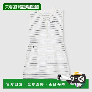 儿童条纹棉质连衣裙童装 欧洲直邮Gucci 古驰