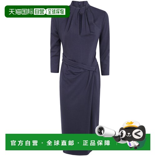香港直邮armani 阿玛尼 女士 中长圆翻领连衣裙 GW004287AF15509