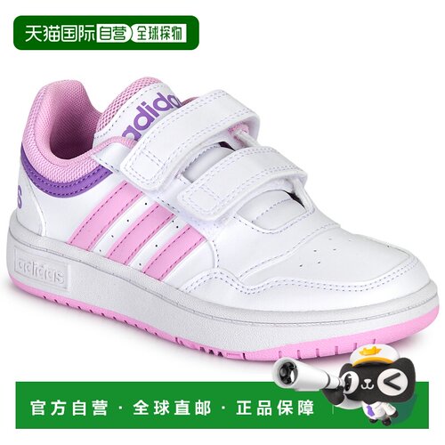 欧洲直邮adidas 女孩鞋 低帮板鞋 白色 冬天 HOOPS 3.0 CF C