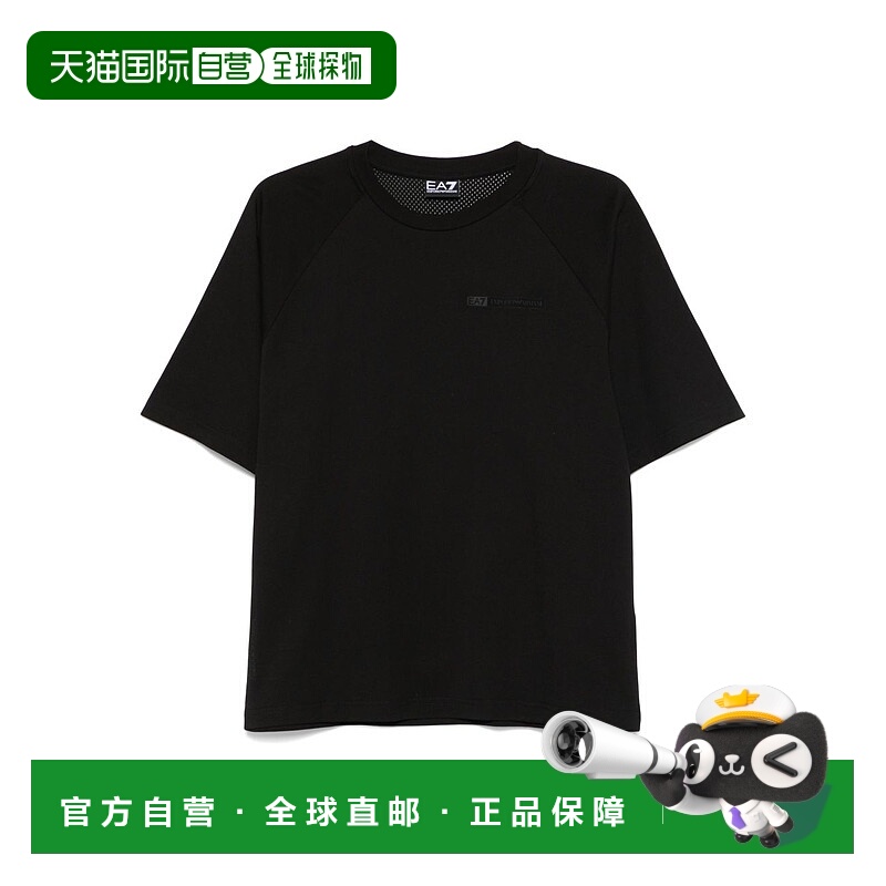 香港直邮Ea7 男士 and Polos T恤黑色T恤 7M000323AF12874UC001