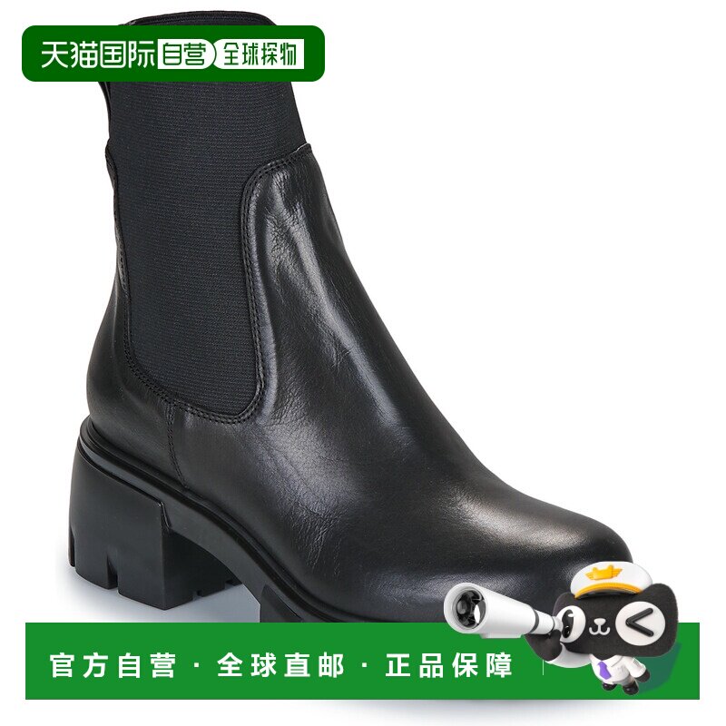 欧洲直邮Fru.it鞋子女短靴黑色9260-953切尔西靴女靴