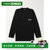 香港直邮Balenciaga 巴黎世家 男士 1h可退 Logo刺绣棉针织T恤