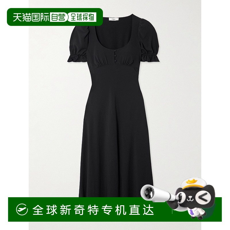 1h可退 香港直邮Chloe 蔻依 女士 双绉中长连衣裙 CH25ARO46118