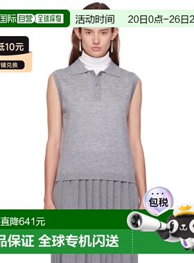 香港直邮LISA YANG 女士 灰色 Lise Polo 衫 2025362Mist针织衫