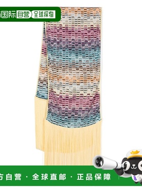 香港直邮MISSONI 米索尼 女士 条纹针织围巾 SCI2VMD8931流苏