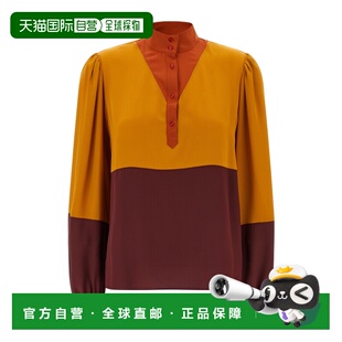 衬衫 1h可退 高领长袖 Laurent 857185Y100W上衣 香港直邮Saint