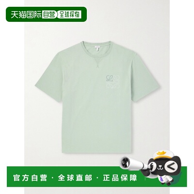香港直邮LOEWE 罗意威 男士 Logo刺绣棉针织T恤 H526Y22XDF