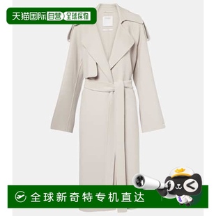 Fiore 1h可退 女士 香港直邮Sportmax 束带羊毛大衣 斯宝麦斯