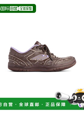 欧洲直邮BALENCIAGA (2025) 女士 Hamptons 中号破洞运动鞋（棕色