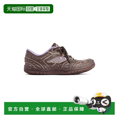 欧洲直邮BALENCIAGA (2025) 女士 Hamptons 中号破洞运动鞋（棕色