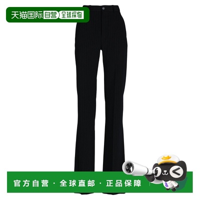 1h可退 香港直邮Balenciaga 巴黎世家 女士 休闲长裤 black黑色
