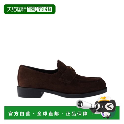 1h可退 香港直邮PRADA 女士休闲鞋 1D329N103F0003 CO 棕色 圆头