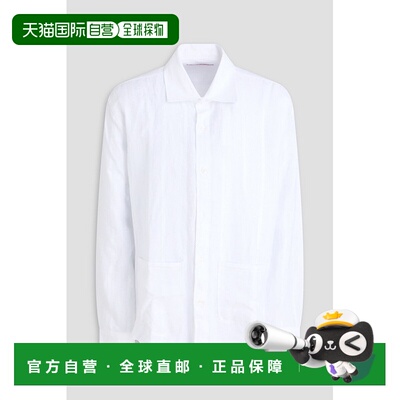 香港直邮Orlebar Brown 男士 Barkley 亚麻衬衫 279291WHITE