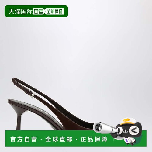 香港直邮Prada 普拉达 女士 烧焦感皮质露跟浅口鞋 1I673O075055F