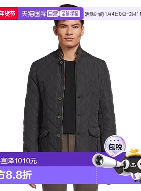 1h可退 香港直邮barbour 巴伯尔 男士 Lutz 绗缝外套 blue蓝色 舒