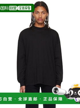 1h可退 香港直邮The Row 男士 黑色 Drago 长袖 T 恤 288K291BL