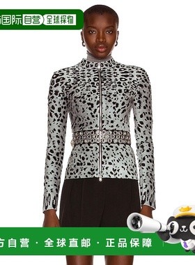 1h可退 香港直邮Alaia 女士 合身长袖夹克 AA9V1042RM649