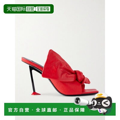 Givenchy 纪梵希 女士 Boudoir 蝴蝶结饰皮质凉拖凉鞋 BE30B7拖鞋