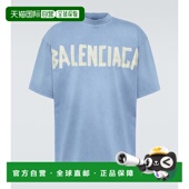 香港直邮Balenciaga Type 巴黎世家 Tape 棉质针织T 男士 1h可退