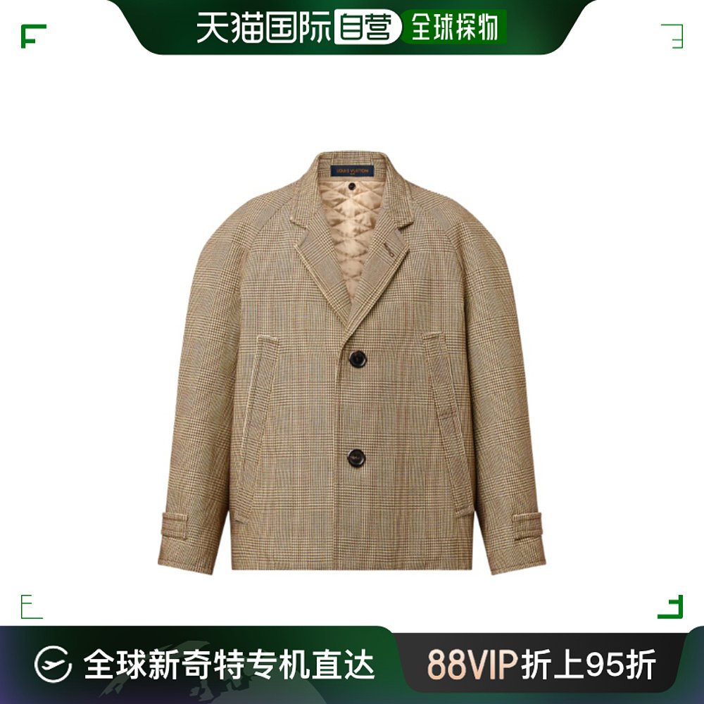 香港直邮louis vuitton 路易斯威登 女士 单排扣短款羊毛羊绒大衣
