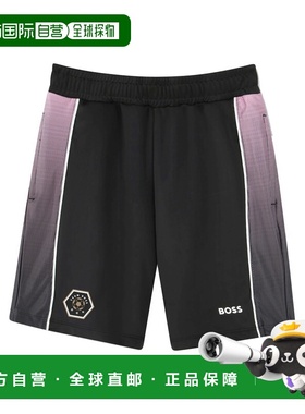 1h可退 香港直邮BOSS 波士 男童 短裤童装 J52692K09B black黑色