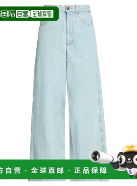 香港直邮Soeur 女士 牛仔长裤 blue蓝色 舒适时尚牛仔裤直筒裤