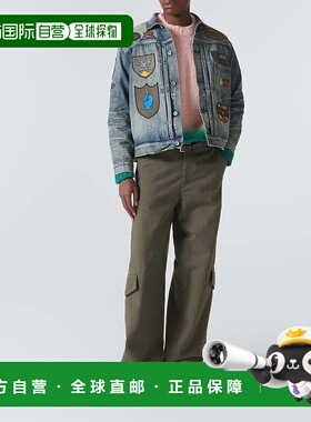 香港直邮Sacai 男士 x Mark Gonzales 牛仔布夹克工装
