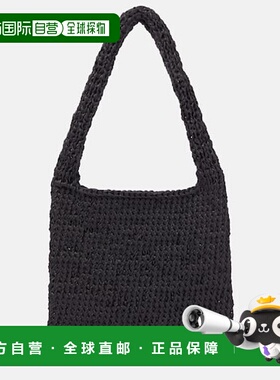 1h可退 香港直邮The Row 女士 Didion 编织肩包 black黑色 舒适时