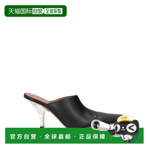1h可退 香港直邮Marni 玛尼 女士 Mules 木屐 black黑色 舒适时尚