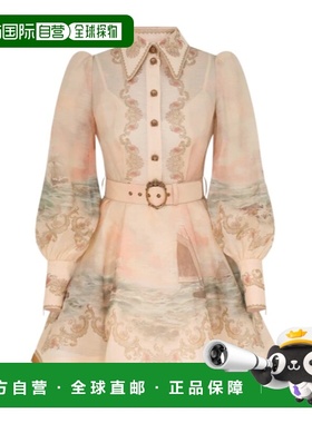 香港直邮Zimmermann 叛军海军迷你连衣裙 6561DC261