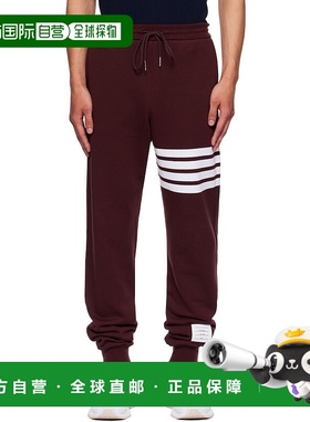 香港直邮Thom Browne 汤姆 布朗 男士 酒红色 Classic Loopback 4