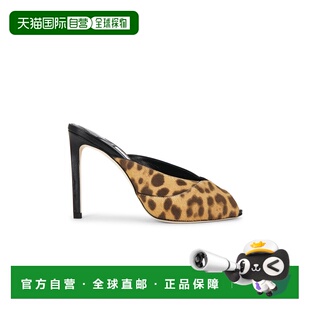 1h可退 香港直邮Jimmy Choo 周仰杰 女士 Brigitte Pony 100 豹纹