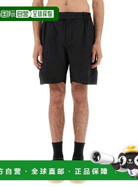 香港直邮Represent 男士 黑色棉质尼龙短裤 MLM7146301休闲裤