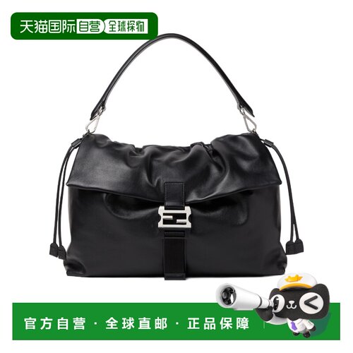 香港直邮Fendi Fendi Flux Maxi 皮革斜挎包 7VA665AV8B单肩包