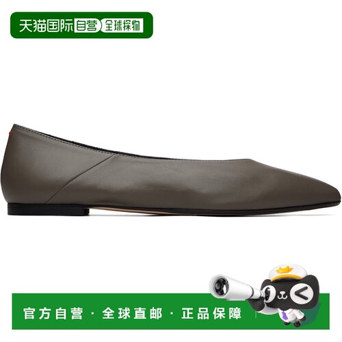 香港直邮aeyde 女士 灰色 Moa Pointed-Toe 芭蕾鞋 A11FL03870010