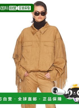 香港直邮NORMA KAMALI 诺玛 卡玛丽 女士 流苏宽松款夹克 ST4254S