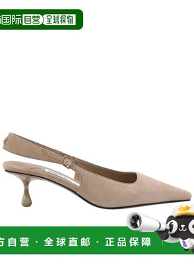 1h可退 香港直邮Jimmy Choo 徽标高跟鞋 AMEL50BZN026983