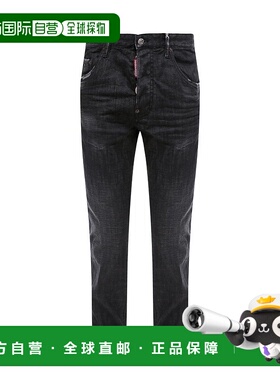 1h可退 香港直邮Dsquared2 二次方 男士 徽标牛仔裤 S74LB1228S30