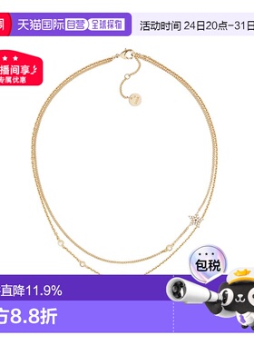 1h可退 自营欧洲直邮DIOR迪奥 项链双链条双层迪丽热巴同款首饰