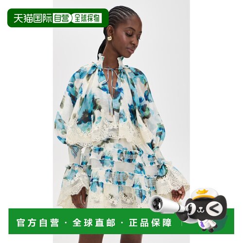1h可退 美国直邮ZIMMERMANN 女士 Alchemy 抽褶迷你连衣裙