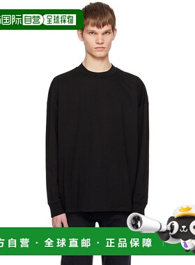1h可退 香港直邮The Row 男士 黑色 Drago 长袖 T 恤 288K291